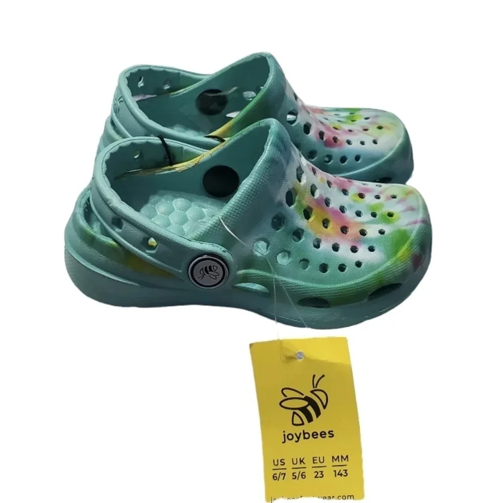 NWT Joybees Kids Active Water Clogs Tie-Dye Boys & Girls 6/7